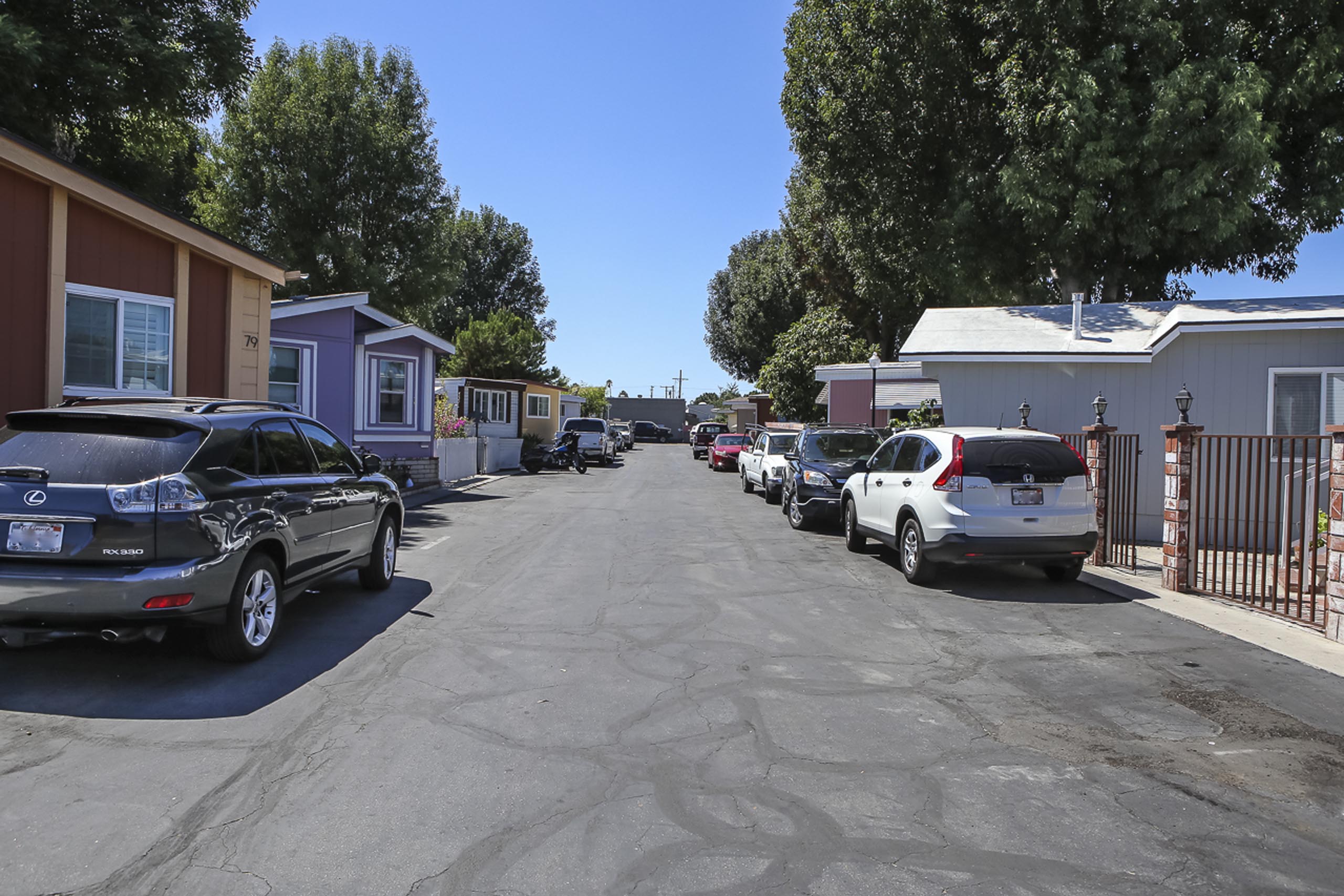 exterior of condesa village mobile home park bellflower, california